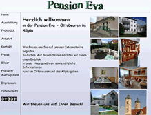 Tablet Screenshot of pension-eva-ottobeuren.de